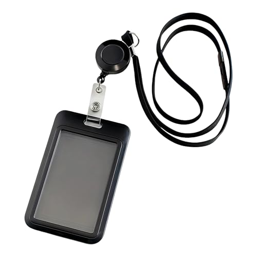 Hals Lanyard Mit Kartenhalter Einsenkbares ABS Abzeichenhalter Mit Schnellen Schiebetkartenschutzwässrigkeitsbeständiger Karten Hülle von Dcaknri