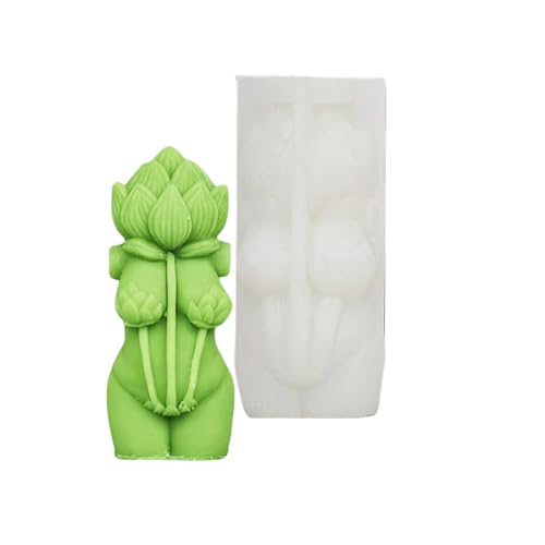 Handgefertigter Silikonform Menschlicher Körper Duft Kerzenform Gussform Formen Rose Pilz Körper Ornament Formen Bastelmittel von Dcaknri
