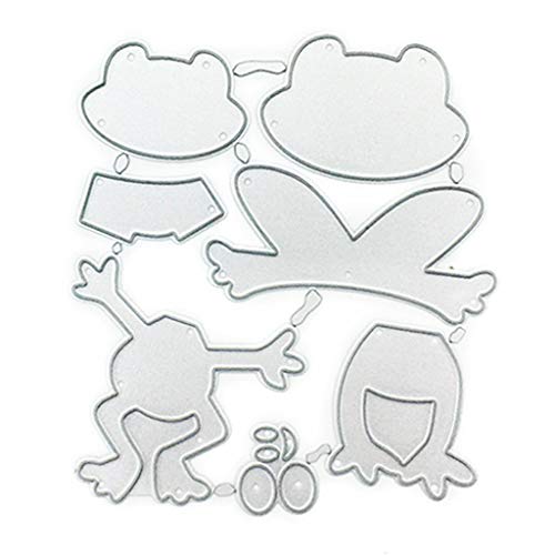 Happy for Frog Metall-Stanzformen, Karten, Stanzschablonen für Prägung, Kartenherstellung, Foto, dekorative Papierschablonen von Dcaknri