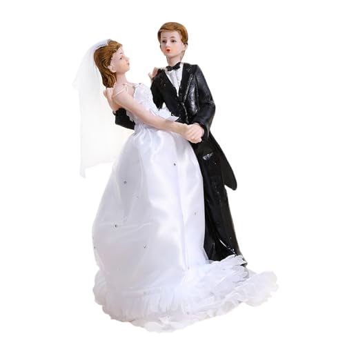 Künstlerische Kuchendekoration für Braut und Bräutigam, Kunstharz, Hochzeit, Jahrestag, dekorativer Akzent für Paare, elegante Zeremonie, Tortenaufsatz Künstlerische Kuchendekoration für Braut und Bräutigam, Kunstharz, Hochzeit, Jahrestag, dekorativer Akzent für Paare, elegante Zeremonie, Tortenaufsatz von Dcaknri