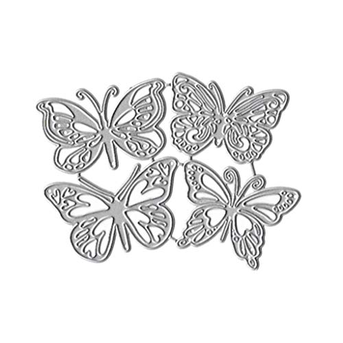 Metall-Stanzschablonen, Schablone, Scrapbooking, Album, Stempel, Papier, 4 Stück von Dcaknri