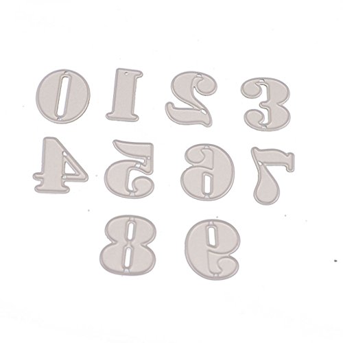 Nummer Schnittstirme Stencil Scrapbooking Präge Album Paper Card Craft von Dcaknri
