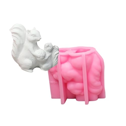 Silikonformen mit Eichhörnchen, Tierstatue, für Epoxidharz, Seifenherstellung, Heimdekoration, Gips-Silikonformen von Dcaknri