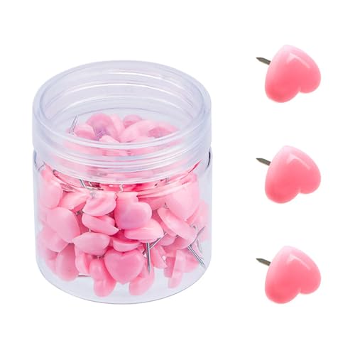 50/100/150 Stück Herz-Pinnnadeln für Schule, Büro, Pinnwand, Korktafel, Pinnwand, Zeichennadeln, Karte, buntes Herz 50/100/150 Stück Herz-Pinnnadeln für Schule, Büro, Pinnwand, Korktafel, Pinnwand, Zeichennadeln, Karte, buntes Herz von Dcfbkl