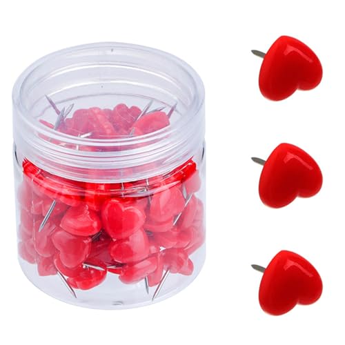 50/100/150 Stück Herz-Pinnnadeln für Schule, Büro, Pinnwand, Korktafel, Pinnwand, Zeichennadeln, Karte, buntes Herz 50/100/150 Stück Herz-Pinnnadeln für Schule, Büro, Pinnwand, Korktafel, Pinnwand, Zeichennadeln, Karte, buntes Herz von Dcfbkl
