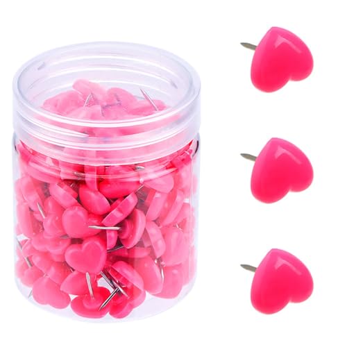 50/100/150 Stück Herz-Pinnnadeln für Schule, Büro, Pinnwand, Korktafel, Pinnwand, Zeichennadeln, Karte, buntes Herz 50/100/150 Stück Herz-Pinnnadeln für Schule, Büro, Pinnwand, Korktafel, Pinnwand, Zeichennadeln, Karte, buntes Herz von Dcfbkl