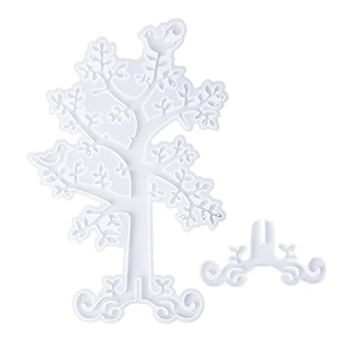 Epoxidharz-Baum-Schmuckständer, weiches Silikon, Gießform, Ohrringaufhänger, dekorativer Organizer, Schmuckhalter, Formen aus Silikon für Harzguss, Epoxidharz Epoxidharz-Baum-Schmuckständer, weiches Silikon, Gießform, Ohrringaufhänger, dekorativer Organizer, Schmuckhalter, Formen aus Silikon für Harzguss, Epoxidharz von Dcfbkl