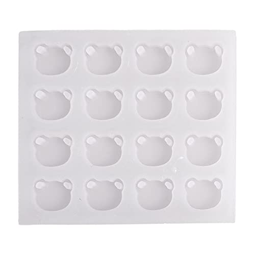 Silikonform mit geometrischem Bär, Blumen, Kunstharz, für Damen, Schlüsselanhänger, dekorative Anhängerform für Schlüsselanhänger, Formen für Epoxidharz von Dcfbkl