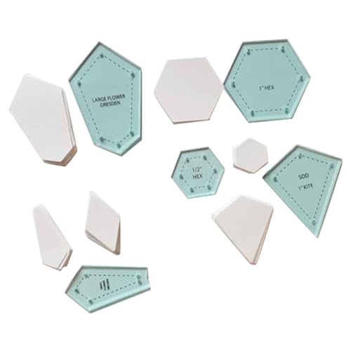 Dcluluwe 300 StüCk Papier-Patchwork-Formen, Acryl-Quilt-Vorlage, Quilten, Patchwork, Basteln, NäHen Dcluluwe 300 StüCk Papier-Patchwork-Formen, Acryl-Quilt-Vorlage, Quilten, Patchwork, Basteln, NäHen von Dcluluwe