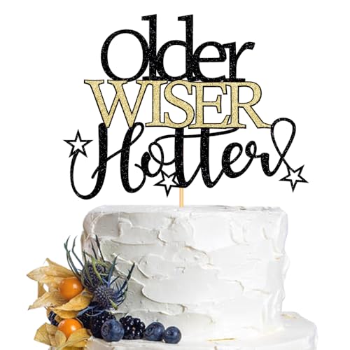 Dcokska Tortenaufsatz, lustiger Geburtstag, Partyzubehör, 30., 40., 50h, 60., 70., 80. Geburtstag, Partydekoration, Dinner-Party, Kuchendekoration für Erwachsene von Dcokska