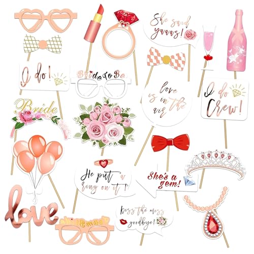 Dcsfadq 23 Stück JGA Accessoires Frauen Braut Fotorequisiten Set, Fotobox Deko für lustige Fotos Spiele Requisiten, Partyfotoautomat Zubehör für Hochzeit, Verlobung, Junggesellenabschied Frauen Party Dcsfadq 23 Stück JGA Accessoires Frauen Braut Fotorequisiten Set, Fotobox Deko für lustige Fotos Spiele Requisiten, Partyfotoautomat Zubehör für Hochzeit, Verlobung, Junggesellenabschied Frauen Party von Dcsfadq