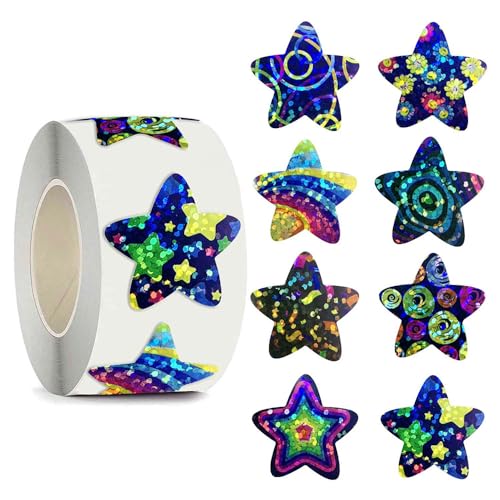 500 Stück Sticker Sterne Glitzer Sterne Aufkleber Rolle Sticker Stern Aufkleber Sternsticker Star Stickers Sternaufkleber für Kinder Selbstklebende Aufkleber Sterne Abnehmbare Belohnungsaufkleber 500 Stück Sticker Sterne Glitzer Sterne Aufkleber Rolle Sticker Stern Aufkleber Sternsticker Star Stickers Sternaufkleber für Kinder Selbstklebende Aufkleber Sterne Abnehmbare Belohnungsaufkleber von Ddayup