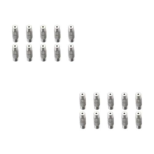 10 Stück multifunktionale Rohrverschlüsse für Schmuck, Schraubverbinder für Projekte, Halskettenbefestigung, Alltagskleidung von Ddujbtp