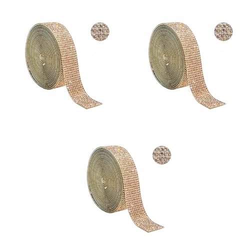 4,5 m selbstklebendes Strassband, funkelnd, 13 mm, Kristallrolle für Bastelarbeiten, Hochzeitstortendekoration, Modeaccessoire von Ddujbtp