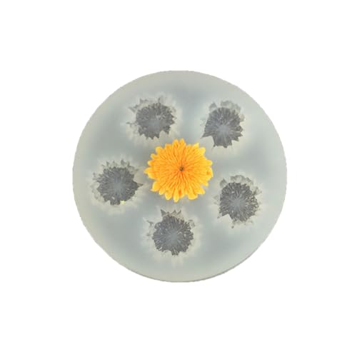 6 Blumen Silikonform Set Für Essbare Dekorationen Backvorräte Cupcakes Basteln Projekte Lebensmittel Sicheres Silikonschmuck Schmuck Werkzeuge Formen Schimmelpilze von Ddujbtp