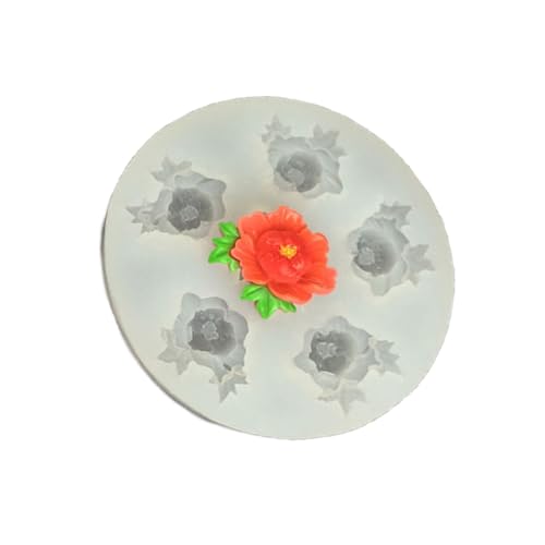 6 Blumen Silikonform Set Für Essbare Dekorationen Backvorräte Cupcakes Basteln Projekte Lebensmittel Sicheres Silikonschmuck Schmuck Werkzeuge Formen Schimmelpilze von Ddujbtp