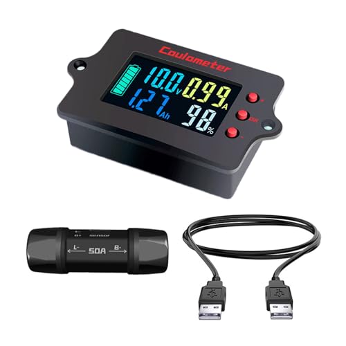 Coulometer 8-120 V 50A Batterie Überwacht Die Bidirektionale Präzise Erkennung Mit Rückbeleuchtung Mit Backbeleuchtung Coulomb Coulomb Counter Messer Energy Consumedazer von Ddujbtp