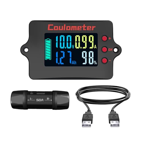 Coulometer 8-120 V 50A Batterie Überwacht Die Bidirektionale Präzise Erkennung Mit Rückbeleuchtung Mit Backbeleuchtung Coulomb Coulomb Counter Messer Energy Consumedazer von Ddujbtp