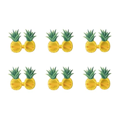 Ddujbtp Ananas-Sonnenbrille in Obstform, lustige Hawaii-Luaus-Party-Brille, Ananas-Brille, geformte Brille Ddujbtp Ananas-Sonnenbrille in Obstform, lustige Hawaii-Luaus-Party-Brille, Ananas-Brille, geformte Brille von Ddujbtp