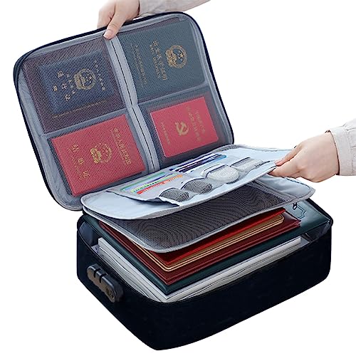 Dokumententaschen mit Schloss Wichtige Dokumentenbox für wichtige Akten Karte Bargeld Home Office Dokumententaschen mit Schloss Wichtige Dokumentenbox für wichtige Akten Karte Bargeld Home Office von Ddujbtp