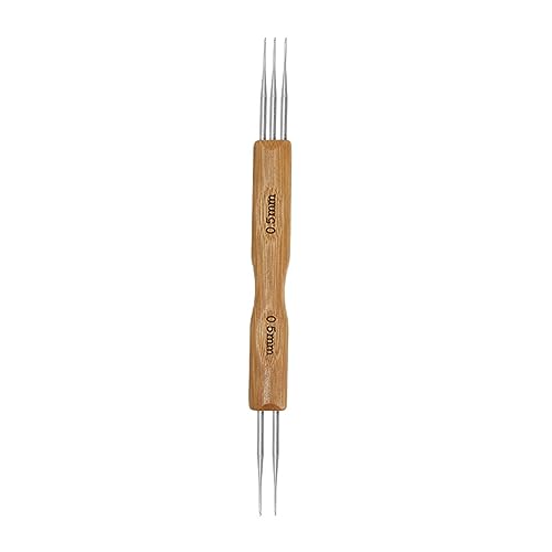 Doppelkopf-Dreadlock-Häkelnadel für Haare, 0,5 mm, 0,75 mm, Nadelwerkzeug, Zopf, Handwerk, 1, 2 Haken, 3 Flechten Doppelkopf-Dreadlock-Häkelnadel für Haare, 0,5 mm, 0,75 mm, Nadelwerkzeug, Zopf, Handwerk, 1, 2 Haken, 3 Flechten von Ddujbtp
