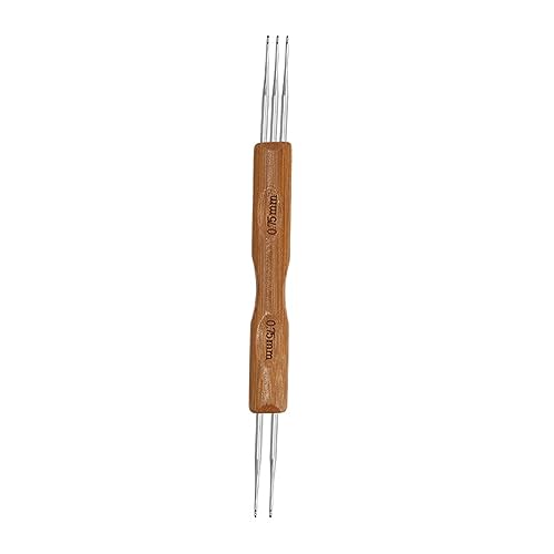 Doppelkopf-Dreadlock-Häkelnadel für Haare, 0,5 mm, 0,75 mm, Nadelwerkzeug, Zopf, Handwerk, 1, 2 Haken, 3 Flechten Doppelkopf-Dreadlock-Häkelnadel für Haare, 0,5 mm, 0,75 mm, Nadelwerkzeug, Zopf, Handwerk, 1, 2 Haken, 3 Flechten von Ddujbtp