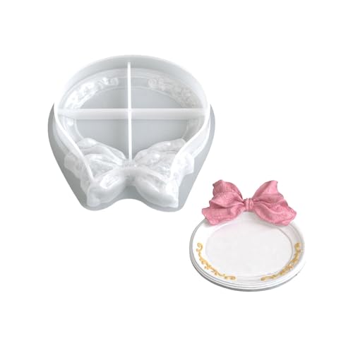 Einzigartige Silikonform Party Serving Tablett Formen Bogenknoten Themenplattenform Textur Geeignet Für Home Decoration Bowknot Tablett Formform von Ddujbtp