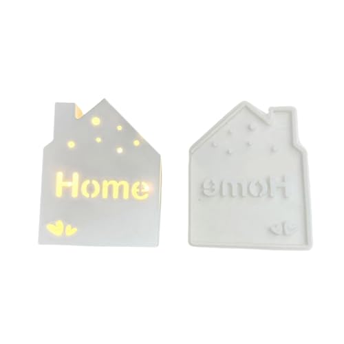 Flexible Silikonform Für Erstellen Von Einzigartigen Leuchtenden Hausnachtlichtern Für Handwerksleuchten Und Heimdekors House Night Light von Ddujbtp
