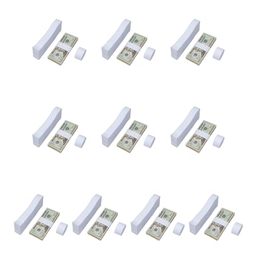 Geldpapierbänder, Klebebänder, Geldbänder, Bänder für Banken, Supermärkte, Casinos, Geldbänder, Klebebänder, Organizer für Büro, 300 Stück Geldpapierbänder, Klebebänder, Geldbänder, Bänder für Banken, Supermärkte, Casinos, Geldbänder, Klebebänder, Organizer für Büro, 300 Stück von Ddujbtp