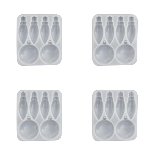 Glühbirnenform, Weihnachtsdekoration, Harzformen, Silikonguss, Bastelbedarf, Schlüsselanhänger, Anhänger, Harzbirne, Silikonform, multifunktionale Form für Dekorationen Glühbirnenform, Weihnachtsdekoration, Harzformen, Silikonguss, Bastelbedarf, Schlüsselanhänger, Anhänger, Harzbirne, Silikonform, multifunktionale Form für Dekorationen von Ddujbtp