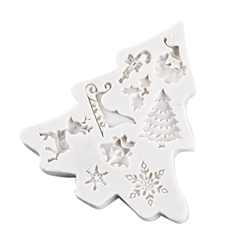 Handgefertigte Weihnachtsbaum-Form, Silikon-Fondant-Formen, Kuchendekorationswerkzeug, Familienformen, flexibel, einfach und sicher Handgefertigte Weihnachtsbaum-Form, Silikon-Fondant-Formen, Kuchendekorationswerkzeug, Familienformen, flexibel, einfach und sicher von Ddujbtp