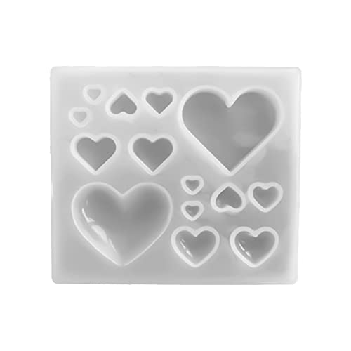 Herz Silikonform Harz Schmuck Schimmelpendentform Form Herzepoxidgussform Für Schlüsselbund Haarschleife Ohrringe Herstellen Silikonohrringe Formen Für Harz/Epoxidharz von Ddujbtp