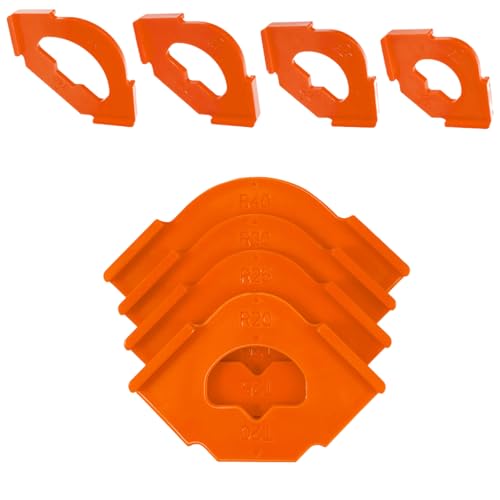 Holzbearbeitung, halbrunde Lokator-Fräser-Schablonen-Set, 4 Stück, für schnelle und einfache R-abgewinkelte Positionierung, R20-R40 Radiusvorrichtungen Holzbearbeitung, halbrunde Lokator-Fräser-Schablonen-Set, 4 Stück, für schnelle und einfache R-abgewinkelte Positionierung, R20-R40 Radiusvorrichtungen von Ddujbtp