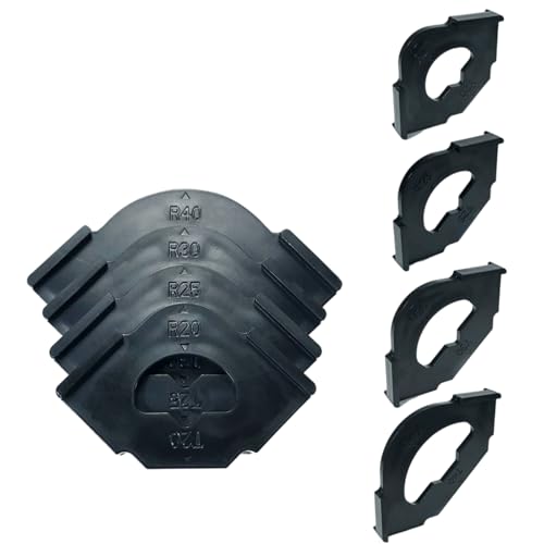 Holzbearbeitung, halbrunde Lokator-Fräser-Schablonen-Set, 4 Stück, für schnelle und einfache R-abgewinkelte Positionierung, R20-R40 Radiusvorrichtungen Holzbearbeitung, halbrunde Lokator-Fräser-Schablonen-Set, 4 Stück, für schnelle und einfache R-abgewinkelte Positionierung, R20-R40 Radiusvorrichtungen von Ddujbtp