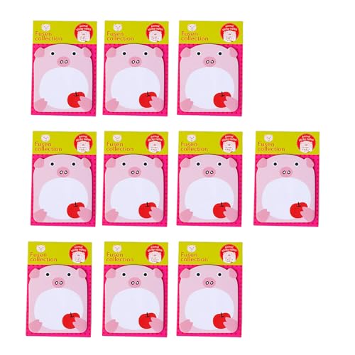 Notizblock mit Cartoon-Tiermotiv, niedliche Schweine, kleine Haftnotizen, selbstklebend, für Büro, 10 Stück Notizblock mit Cartoon-Tiermotiv, niedliche Schweine, kleine Haftnotizen, selbstklebend, für Büro, 10 Stück von Ddujbtp