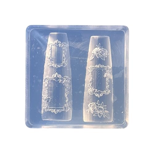 Set Von 2pcs/1pc Silikonnägeln Kunstformen Mit Geprägter Rahmendesign Für Handgefertigte Nägel Dekorationen Nail Art Silikonform Set Von 2pcs/1pc Silikonnägeln Kunstformen Mit Geprägter Rahmendesign Für Handgefertigte Nägel Dekorationen Nail Art Silikonform von Ddujbtp