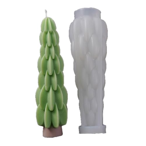 Silikonform für Weihnachtsbaum, lebensmittelechtes Silikon für Epoxidharz, handgefertigte Säulen, Seife, Schokolade, Back-Silikonform von Ddujbtp