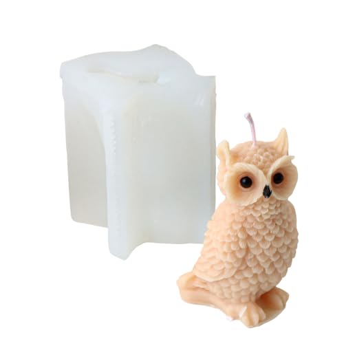 Silikonformen für stehende Eulen, Papageiengussstücke, Ornament, Bastelbedarf, Epoxidharz, stehende Eule, Tier, Silikon, handgefertigt, Papageienputz von Ddujbtp