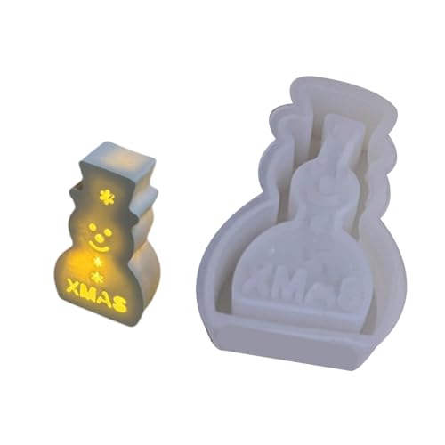Silikongussformen Schneemann Form Tisch Ornament Formen Handherstellende Accessoires Für Kreative Weihnachtsverzierung Detaillierte Handwerksformen von Ddujbtp