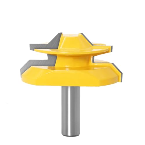 12 Mm 1/2 "Schaft -Gehrung 45 Grad Klebergelenk Router Bits Kleberfugen Set Holzbearbeitungsschneider Für Holzbearbeitungswerkzeuge,12,7 X 69 Mm von Ddyspan
