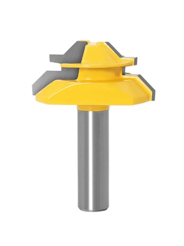 12 Mm 1/2 "Schaft -Gehrung 45 Grad Klebergelenk Router Bits Kleberfugen Set Holzbearbeitungsschneider Für Holzbearbeitungswerkzeuge,12.7x34,9 Mm von Ddyspan