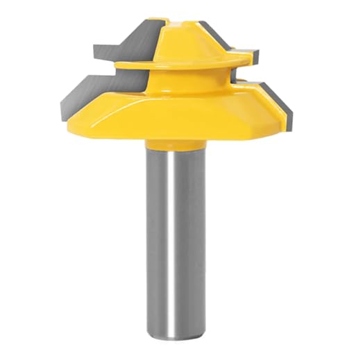12 Mm 1/2 "Schaft -Gehrung 45 Grad Klebergelenk Router Bits Kleberfugen Set Holzbearbeitungsschneider Für Holzbearbeitungswerkzeuge,12.7x50,8 Mm von Ddyspan