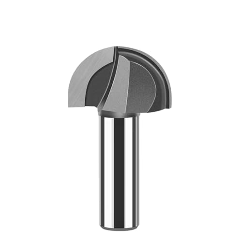 12 Mm 1/2in Shank Core Box Router Bit Set Feste Carbid -Doppelflöte Runde Nasenholzwerkzeugwerkzeug,0,5inx31,75 Mm von Ddyspan