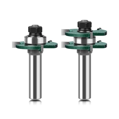 2pc 12mm 1/2 "Schaftzungenrillengelenkanbau -Router Bit Set Stockholz Schneidwerkzeug,12.7x47.6mm 2pc 12mm 1/2 "Schaftzungenrillengelenkanbau -Router Bit Set Stockholz Schneidwerkzeug,12.7x47.6mm von Ddyspan