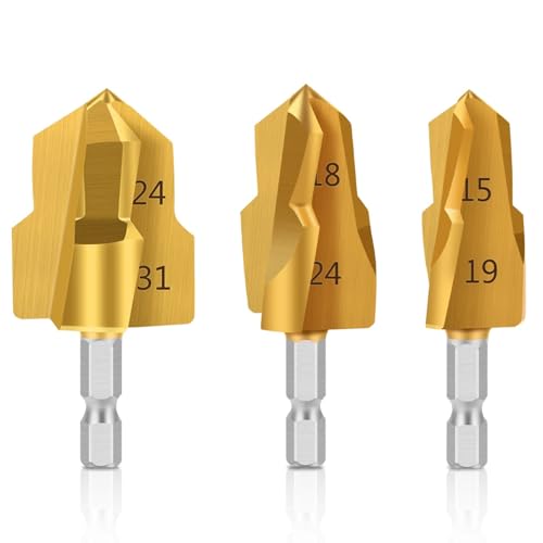 3PC -Stufenbohrbit, Sechseck Shank Water Rohrverbindung Werkzeug 20/25/32 Mm, Voller Offener Prozess 3PC -Stufenbohrbit, Sechseck Shank Water Rohrverbindung Werkzeug 20/25/32 Mm, Voller Offener Prozess von Ddyspan
