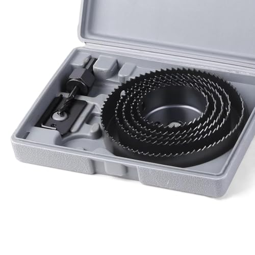 5/8/13pcs Lochsägen Kit Drill Bit 19-127 Mm Lochschneider Für Weiche Holzplattenputzbrett,5pcs 64-127 Mm von Ddyspan