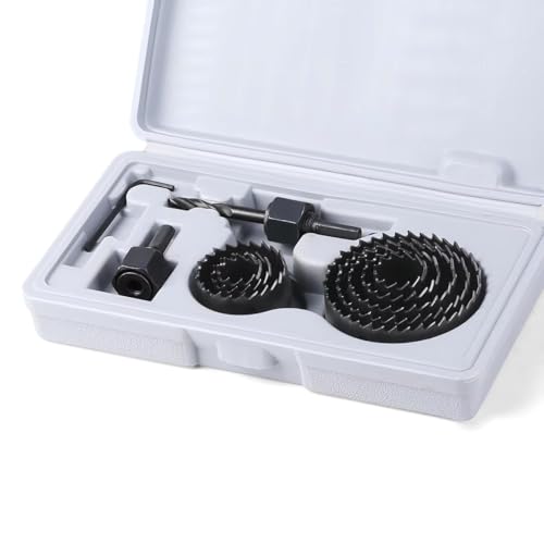 5/8/13pcs Lochsägen Kit Drill Bit 19-127 Mm Lochschneider Für Weiche Holzplattenputzbrett,8pcs 19-64 Mm von Ddyspan