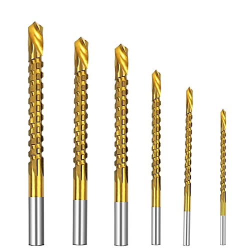 6Pcs Cobalt Drill Bit Set Spiral Screw Metric Composite Tap Drill Bit Tap Twist Drill Bit Set Cutting Drilling Polishing Tools von Ddyspan