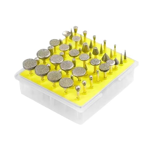 Ddyspan 50pcs Diamant Schleifköpfe Set 3,0 -mm -Schaftschleifer Für Schleifdrehwerkzeuge Mühle Köpfe Diamond Burr Set Set von Ddyspan