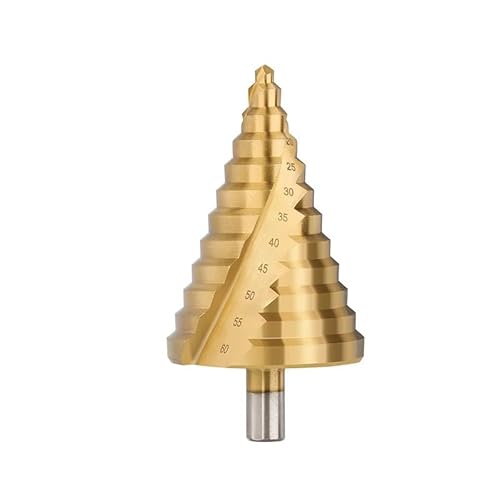 Ddyspan Stiefmaschinenbohrer Bit-Spiralrille Pagode Lochschneider 6-60 Mm Metallblech-Kegel Bohrer Dreieck Shank Stuflochöffner von Ddyspan